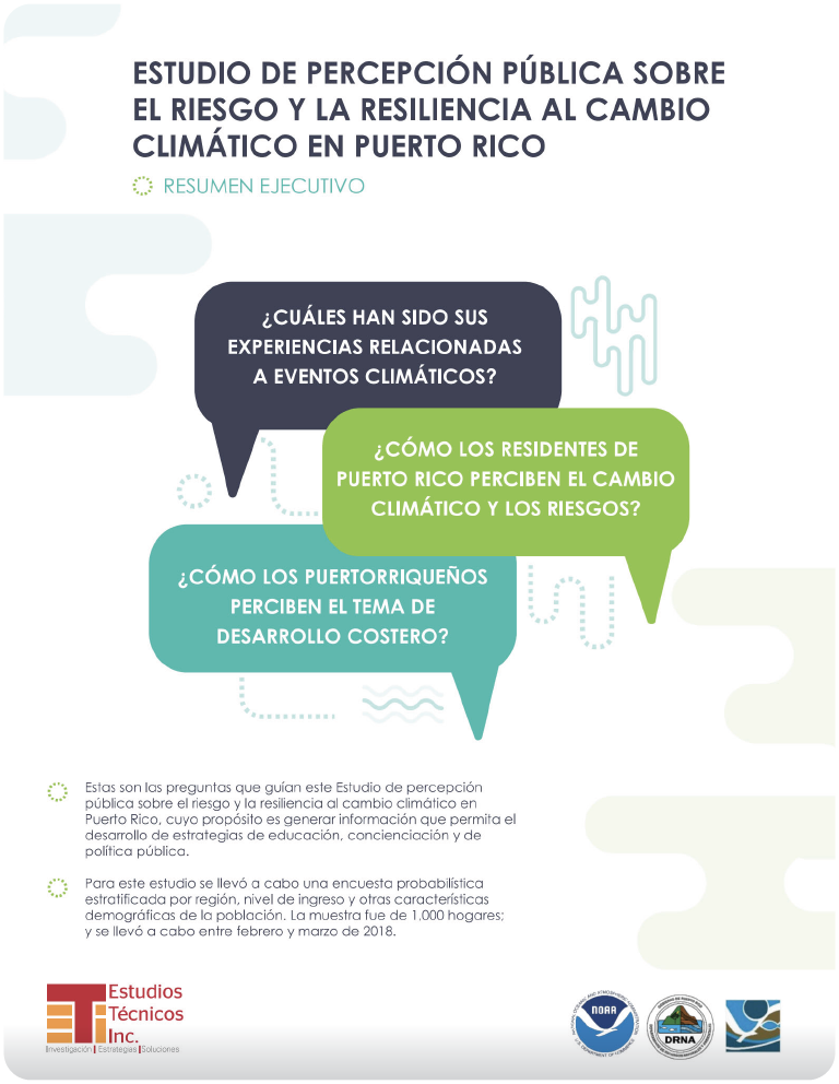 Estudio de percepción pública sobre el riesgo y la resiliencia al cambio climático