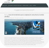Guía de herramientas para la adaptación comunitaria al cambio climático